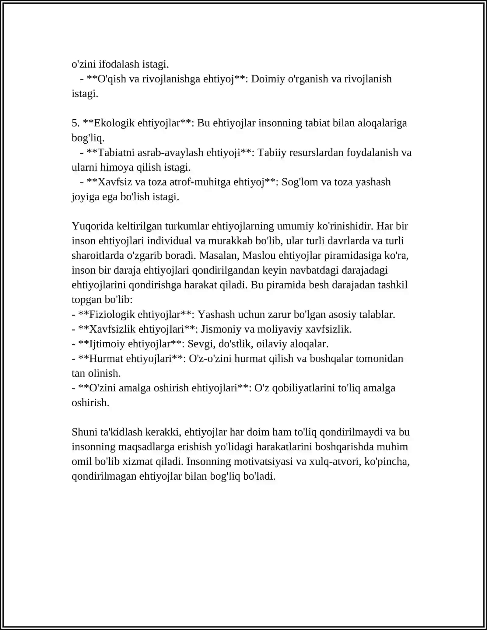 EHTIYOJLAR TASNIFI 4