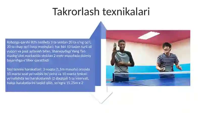 Stol tennisi umumiy oyini 4