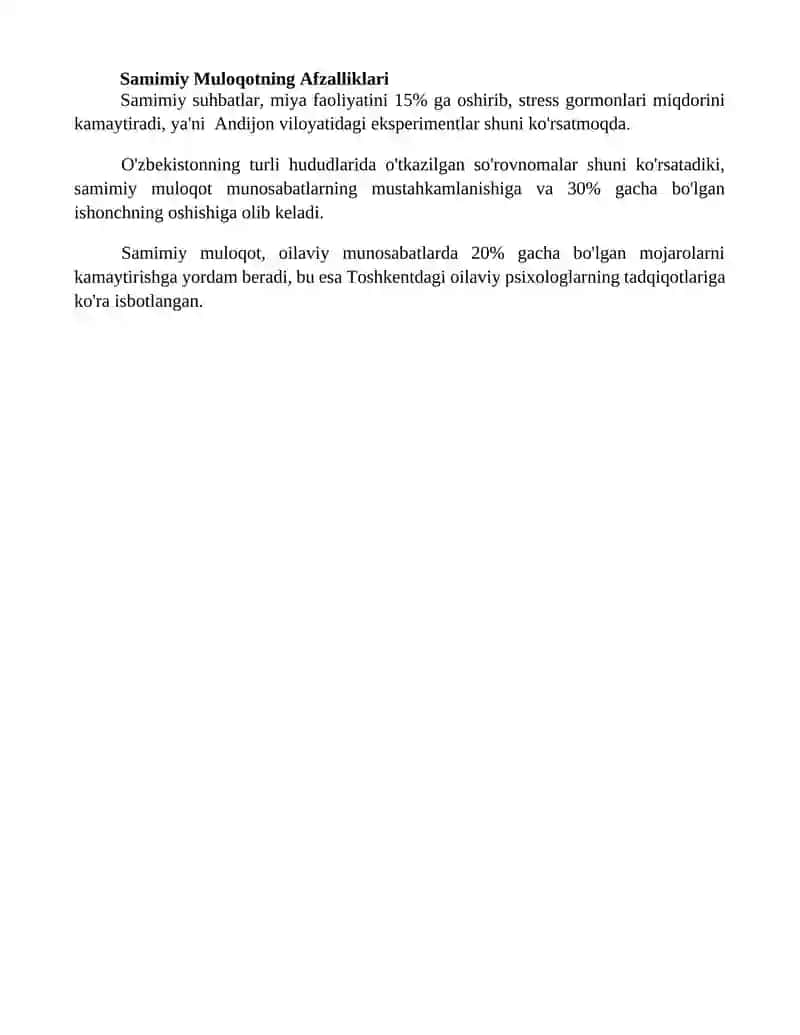 Ochiq Muloqot Texnikalari 4