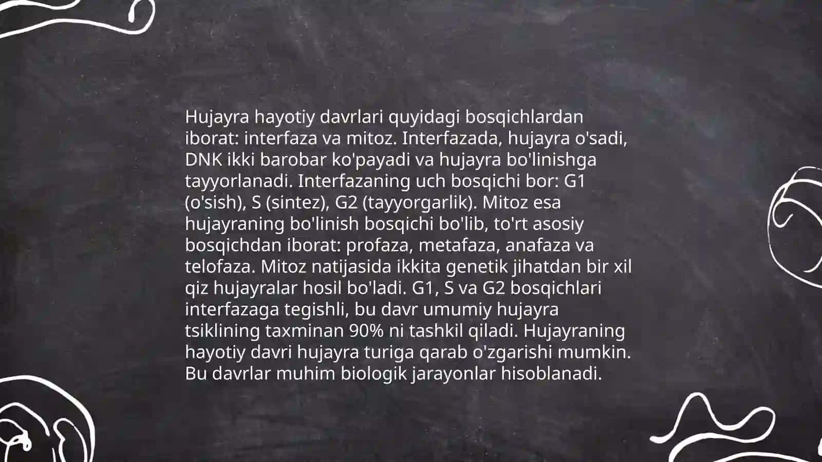 Hujayraning hayotin sikli va bolinishi 4