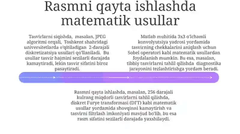 Matlab dasturida matematik usullar ustida shakil almashtirilish 4