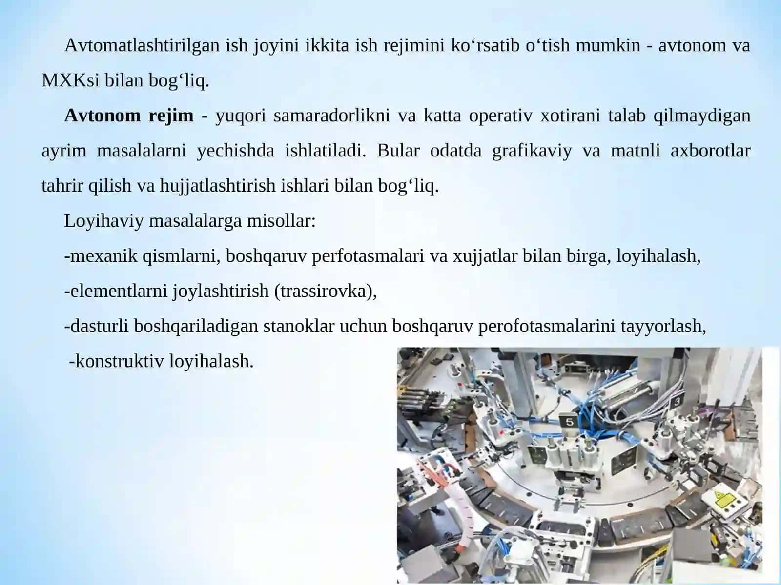 Avtomatlashtirilgan ish joyi 4
