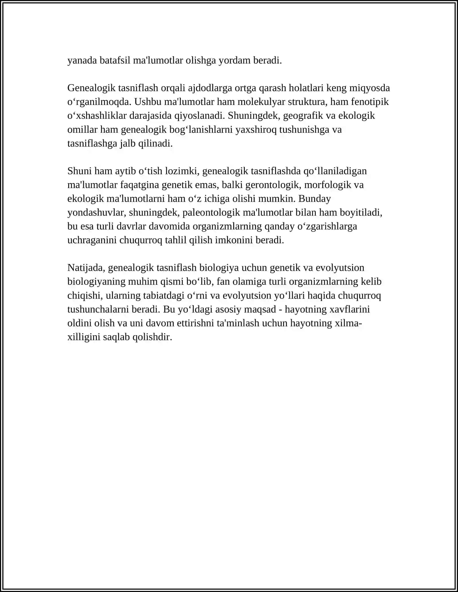 Genealogik Tasniflash 4
