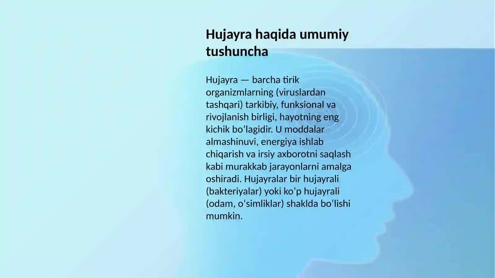Hujayra tuzilishi 4