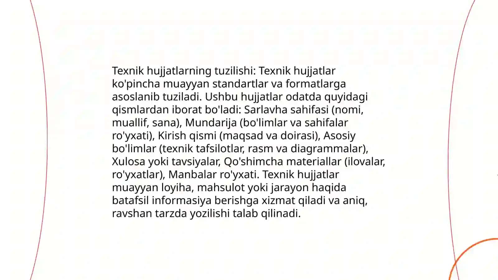 Texnik hujjatlarni yaratish va yozish 4
