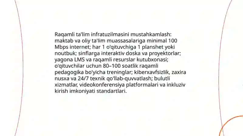 IJTIMOIY RIVOJLANISH, BIRINCHI NAVBATDA, TA’LIM VA 4