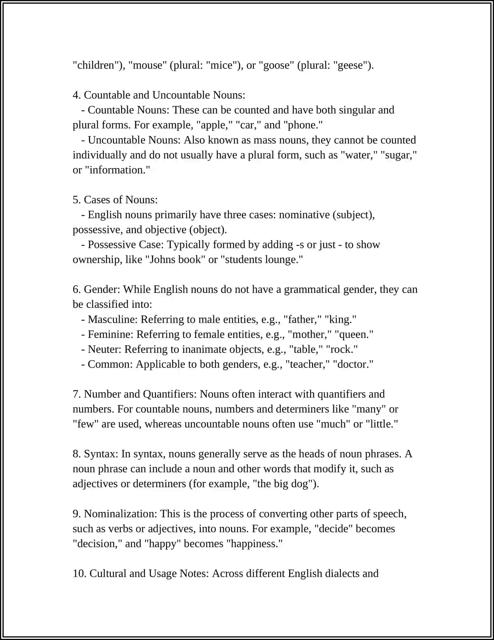 PARTS OF SPEECH 4