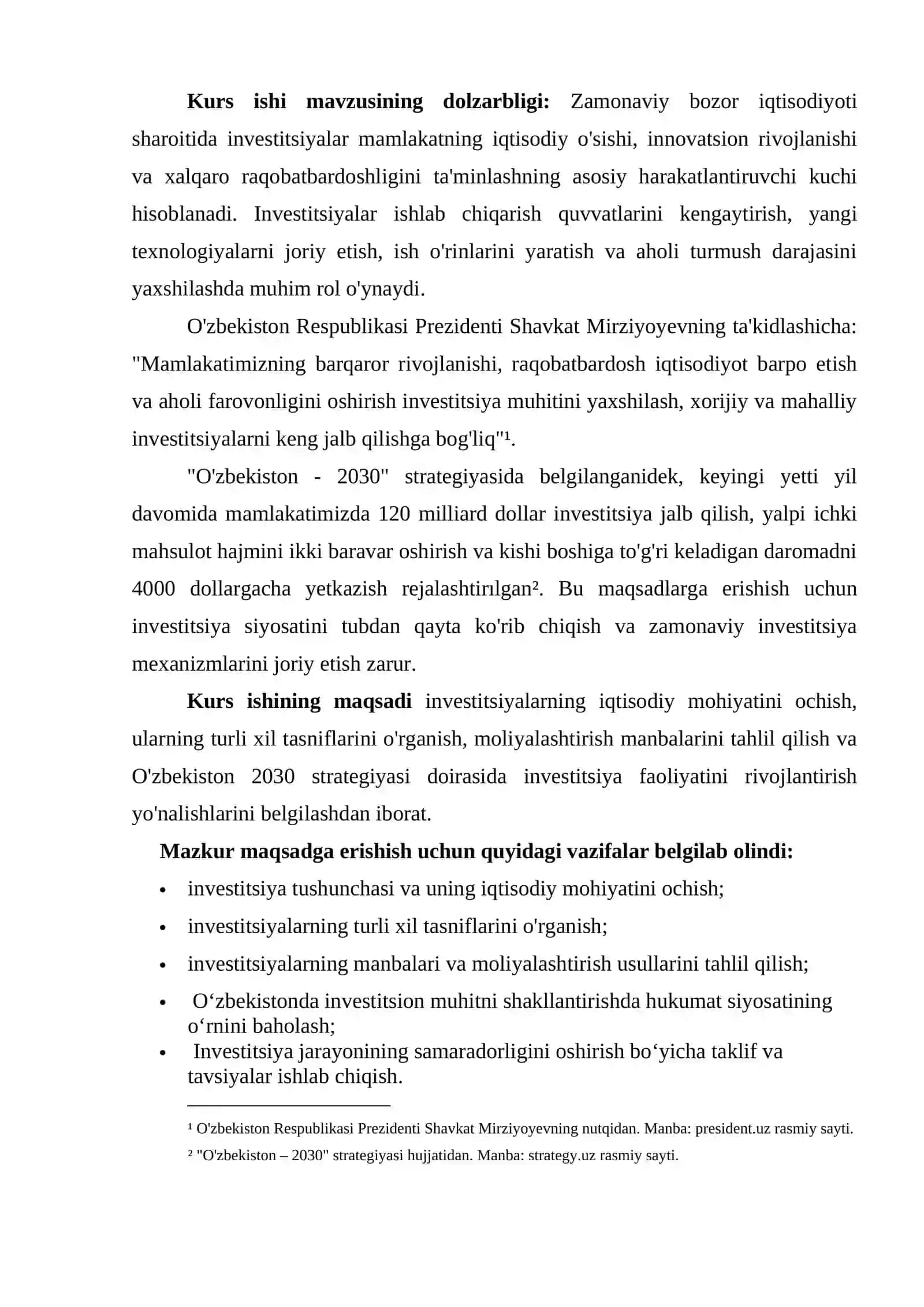 "Iqtisodiyot Nazariyasi" Kurs Ishi 4