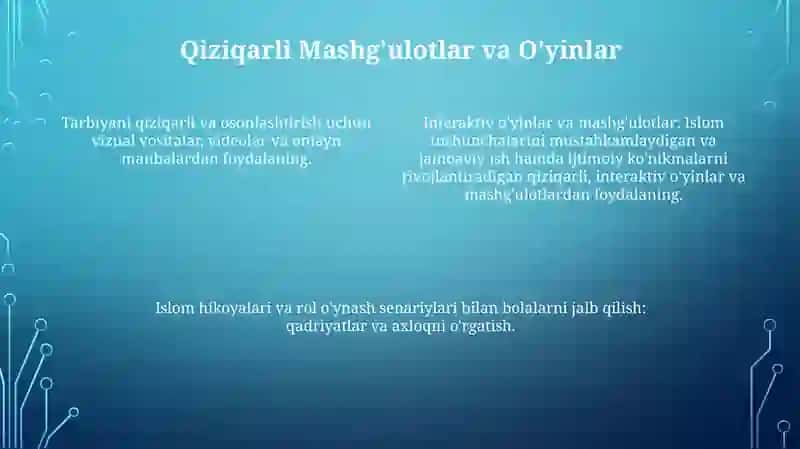 Tarbiya fanini oʻqitish metod va vositalari 4