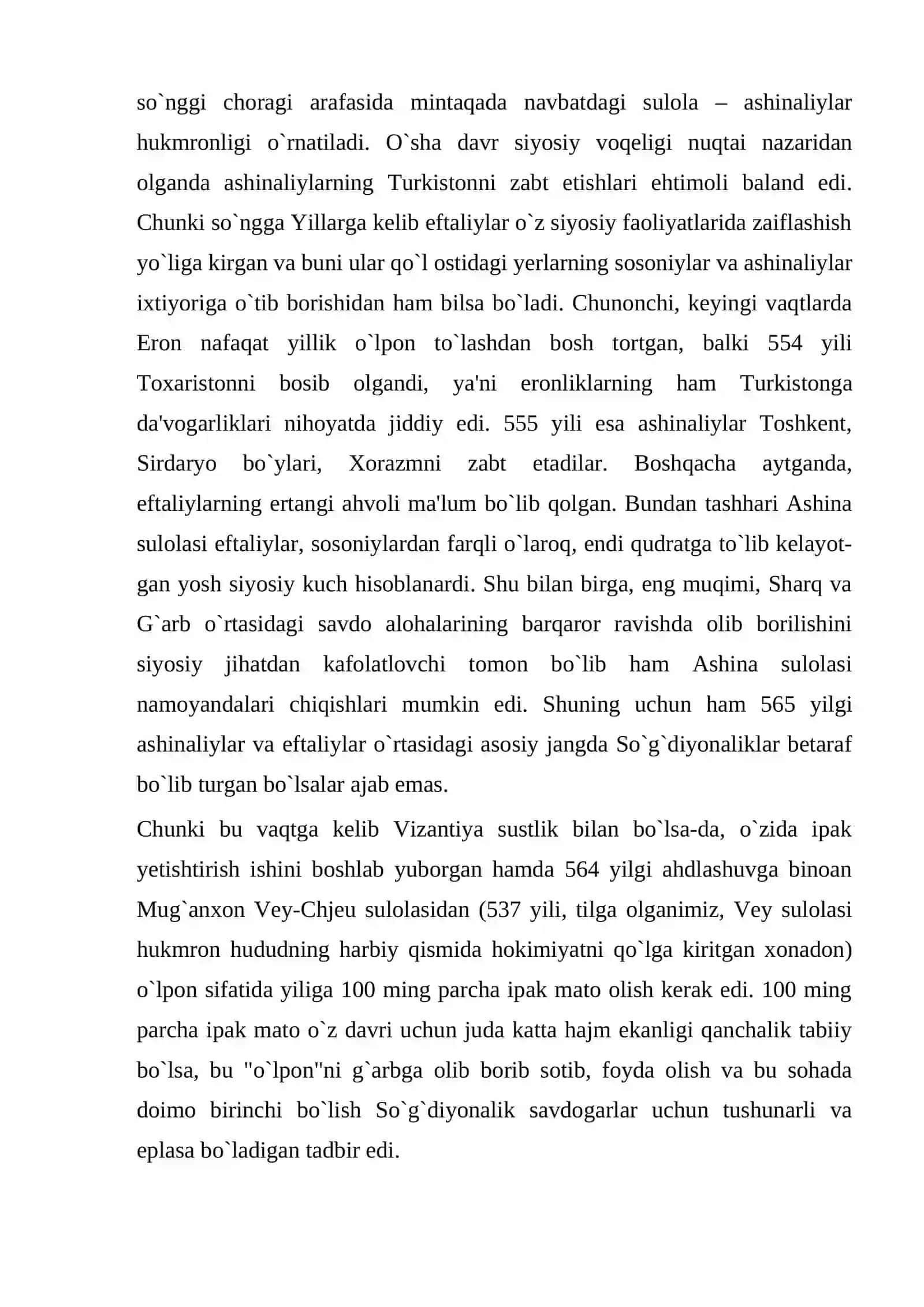 Turk xoqonligi davrida Ashinaliylar sulolasi 4