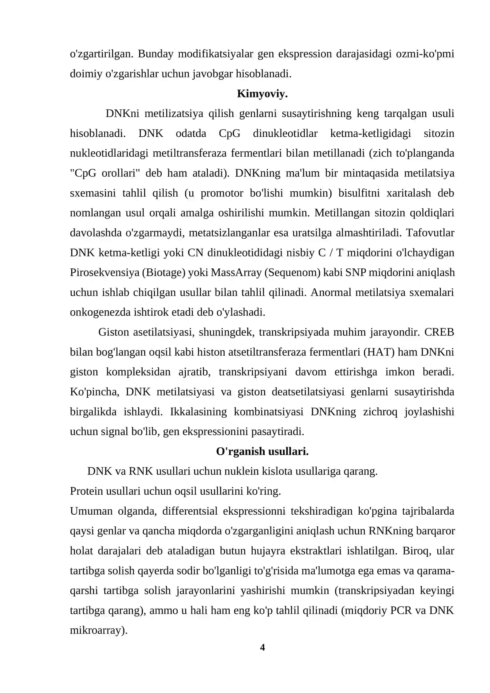 Gen faoliyatining boshqarilishi 4