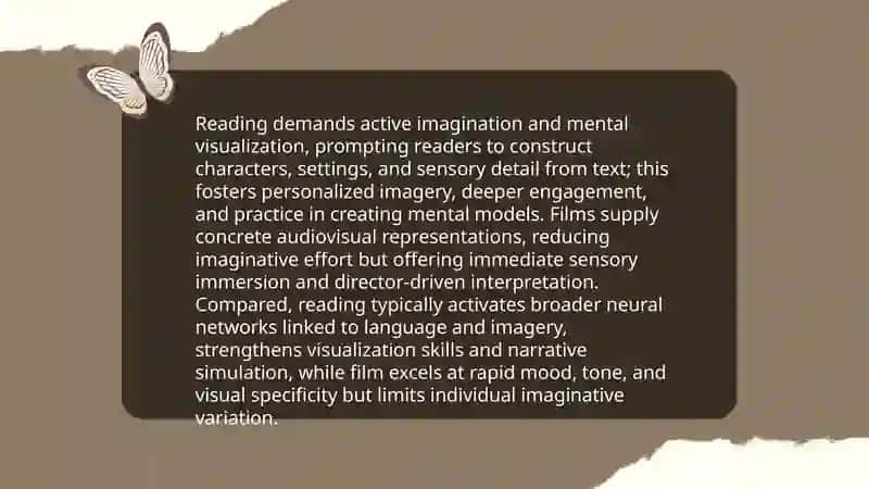 Vocabulary and language acquisition: reading vs watching movies 4