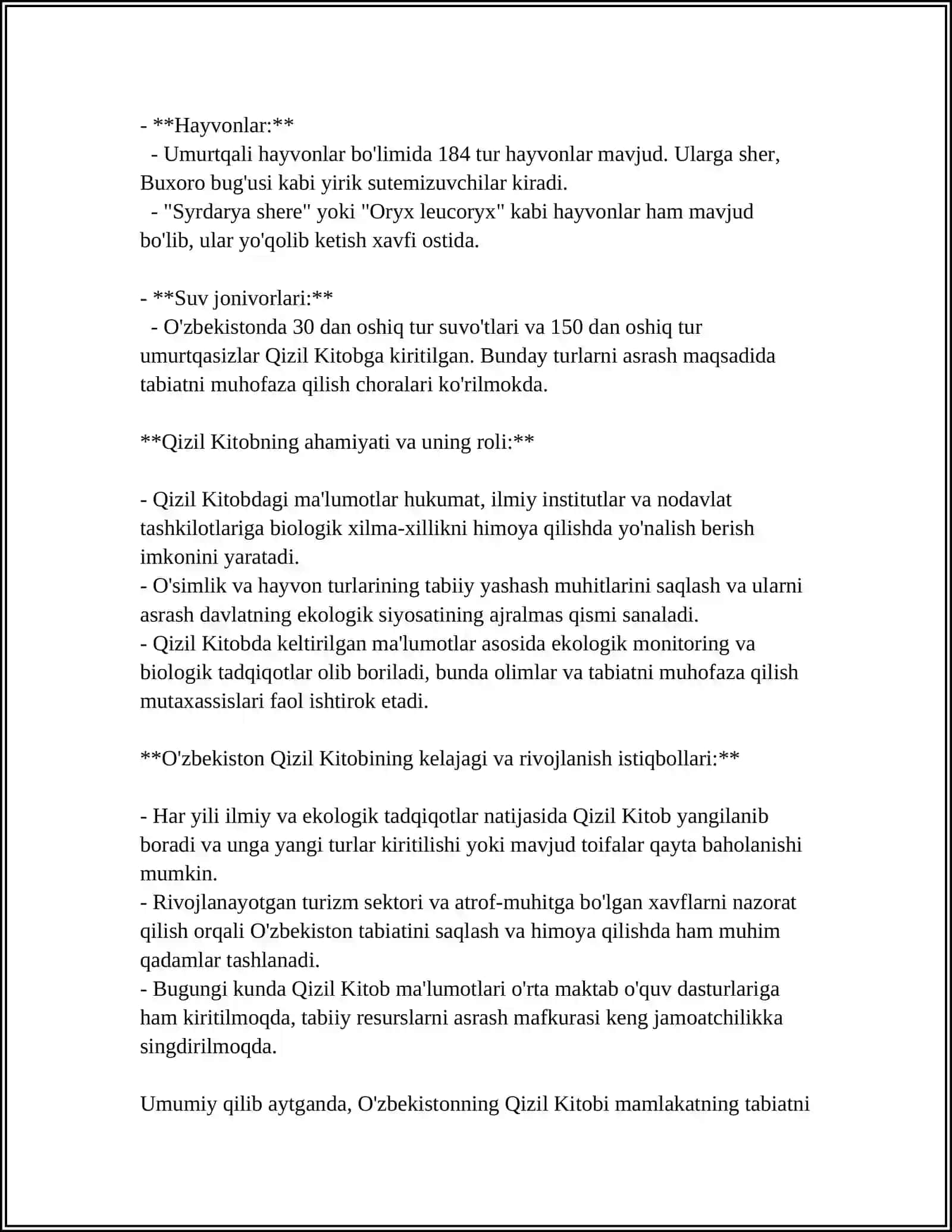 O'ZBEKISTON O'SIMLIKLARI "QIZIL KITOB"I 4