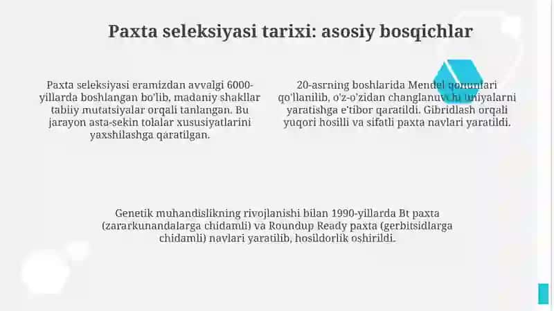 Paxta seleksiyasi 4