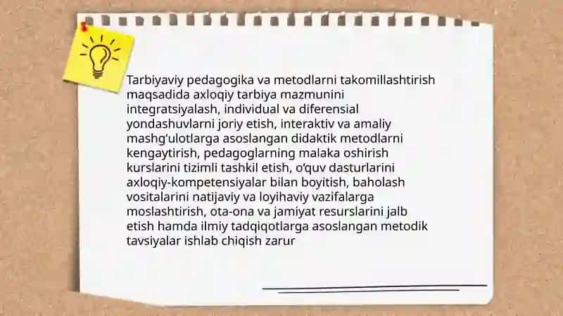 Manaviy-marifiy ishlarning samaradorligini oshirish vazifalari 4