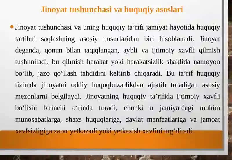 Jinoyattushunchasi va belgilari 4