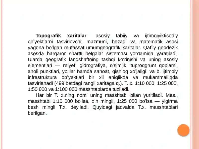 Kosmik suratlarni topografik tahlil qilish 4