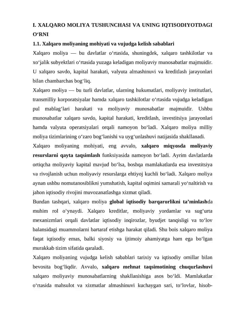 XALQARO MOLIYA BILAN BOG‘LIQ MUNOSABATLAR 4