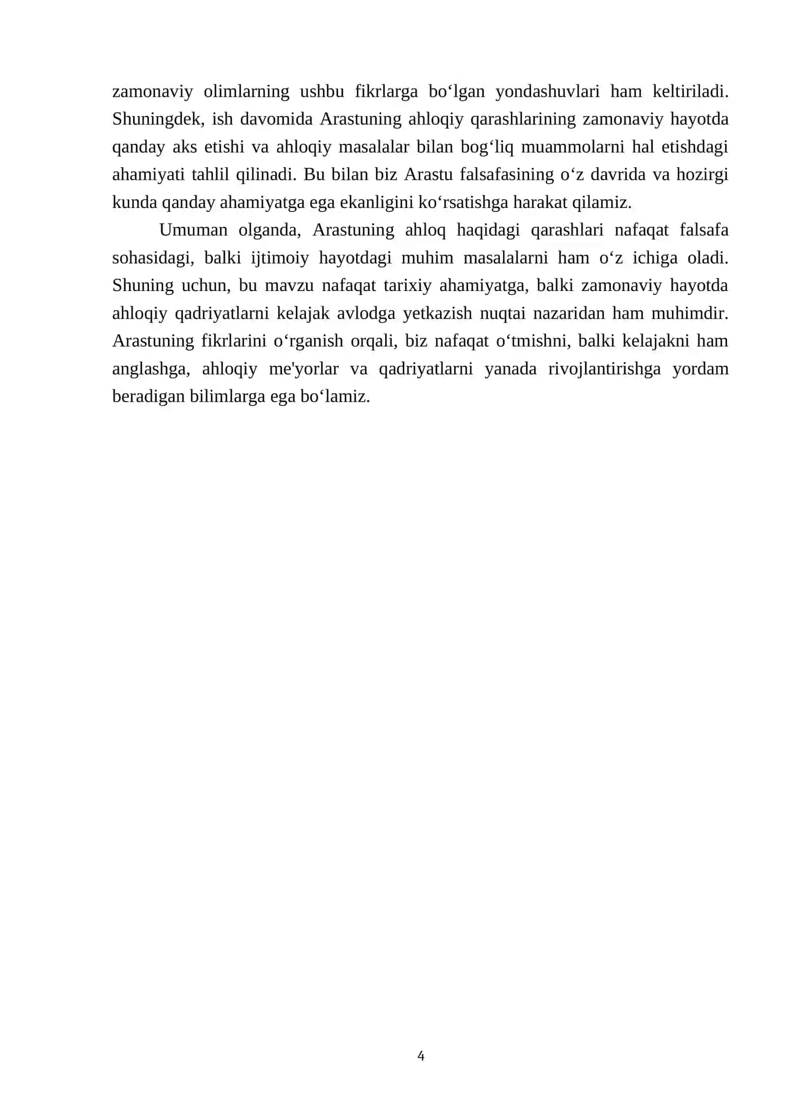 Arastuning ahloq haqidagi qarashlari 4