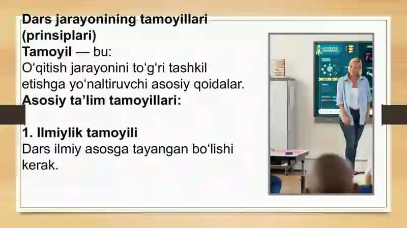TALIM JARAYONINING QONUNIYATLARI VA TAMOYILLARI 4