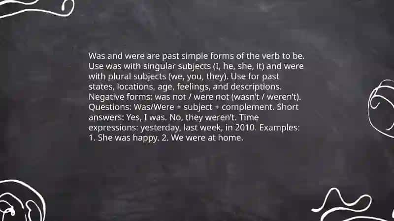 Present Simple Forms of 'To Be' 4