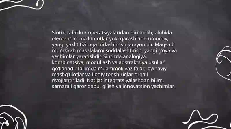 Tafakkur operatsiyalari 4