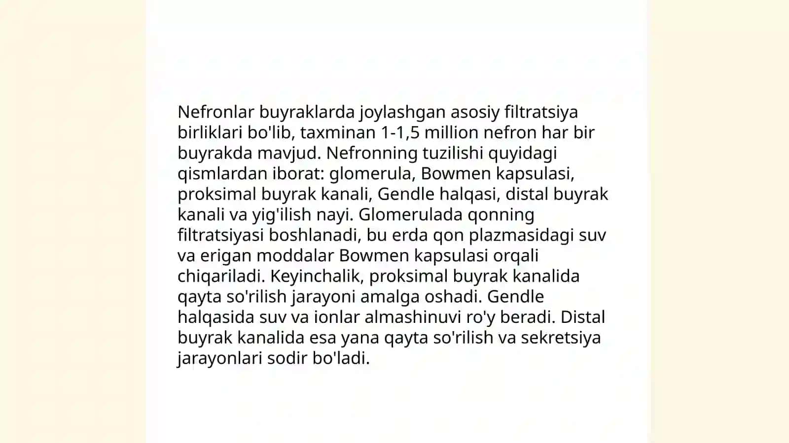 Siydik ayiruv tizimi gistalogiyasi 4