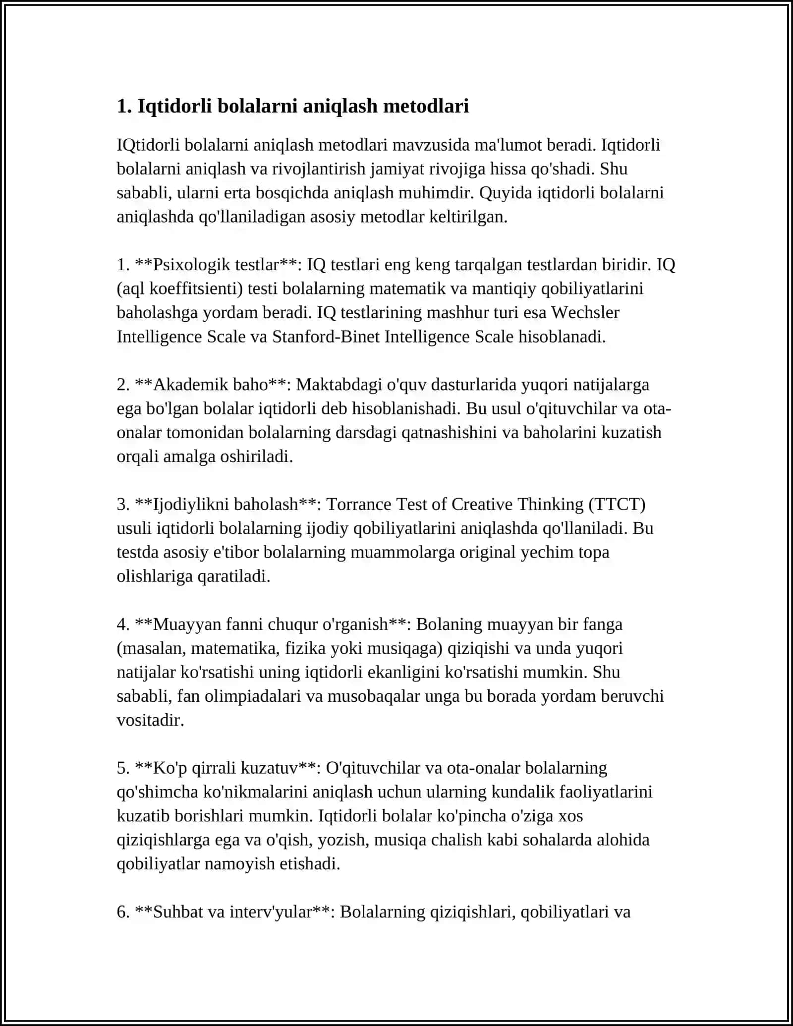 Iqtidorli bolalarni aniqlash va ularni tarbiyalash 4