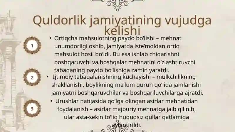 QADIMGI SHARQDAGI IQTISODIY G’OYALAR 4