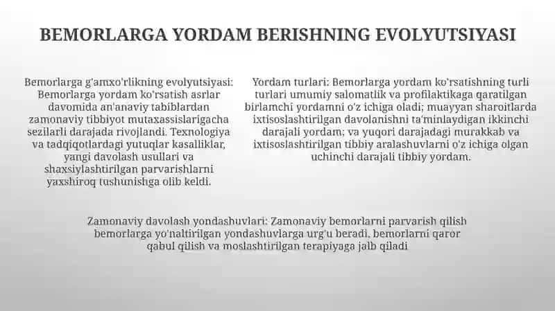 Bemorlarni Parvarish Qilish 4