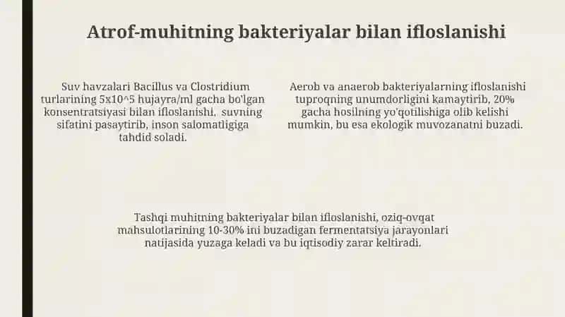 Suvning bakteriyalar bilan ifloslanishi 4