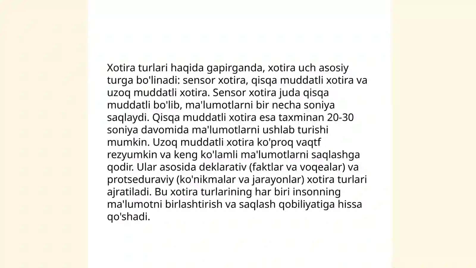 Diqqat va Xotira 4