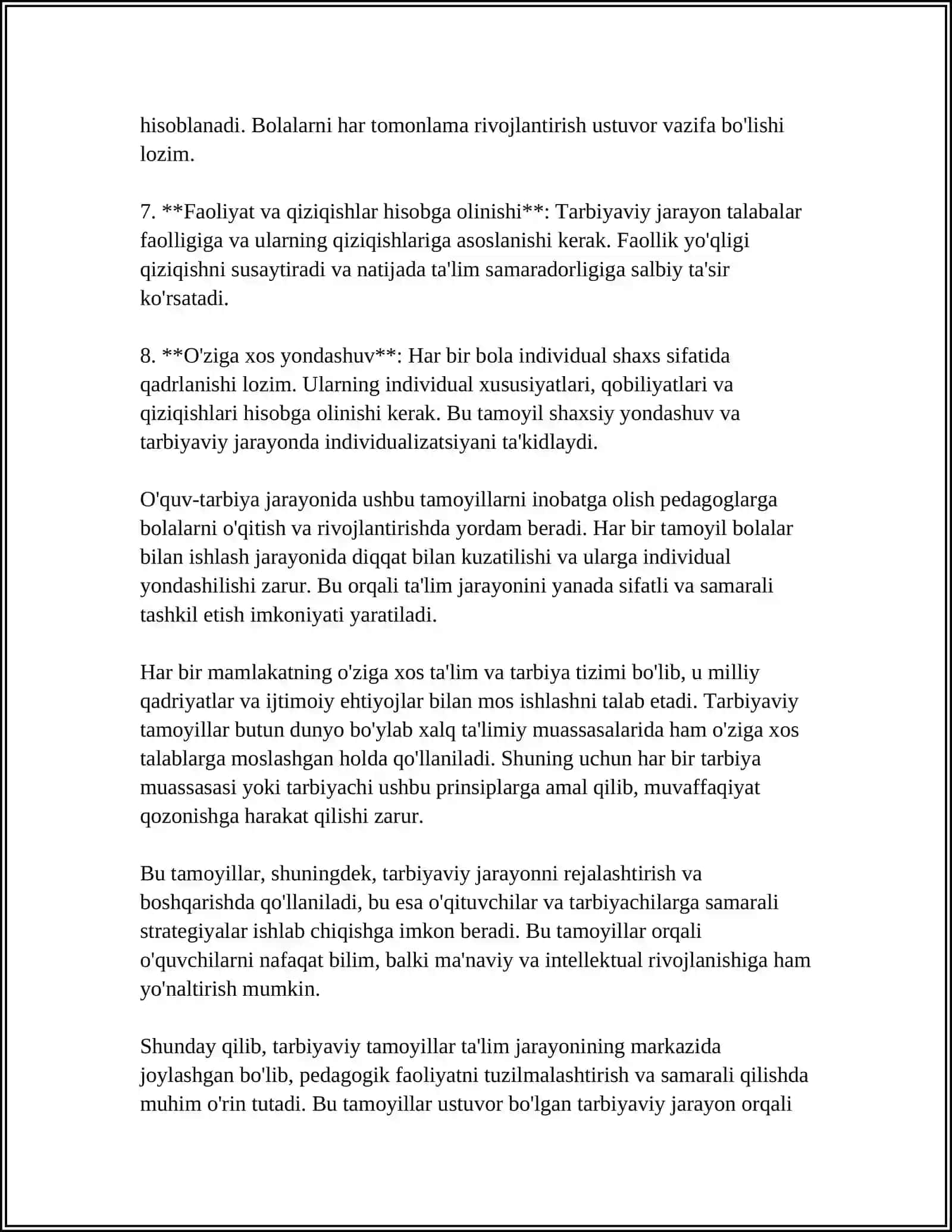 TARBIYA TAMOYILLARI 4