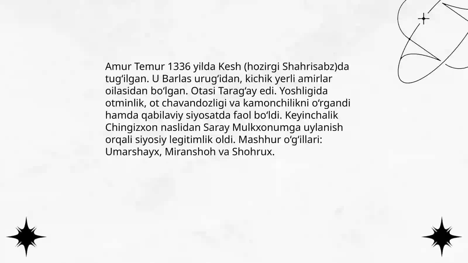 AMUR TEMUR hayoti va faoliyati 4