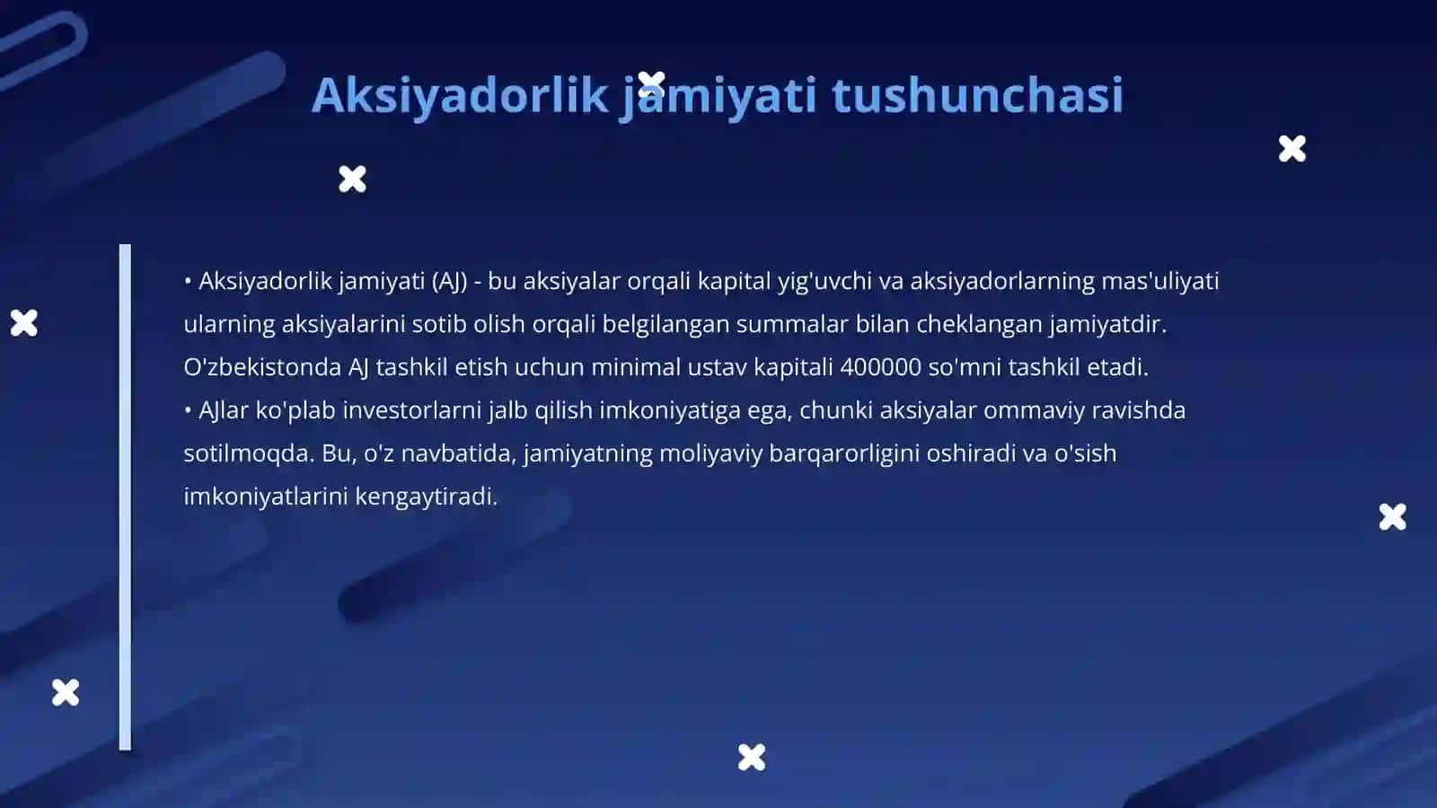 Ma'sulyati cheklangan jamiyat va aksiyadorlik jamiyati 4