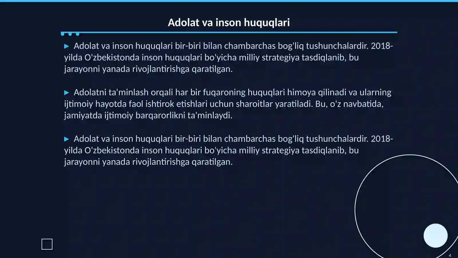 Adolat tushunchasi 4
