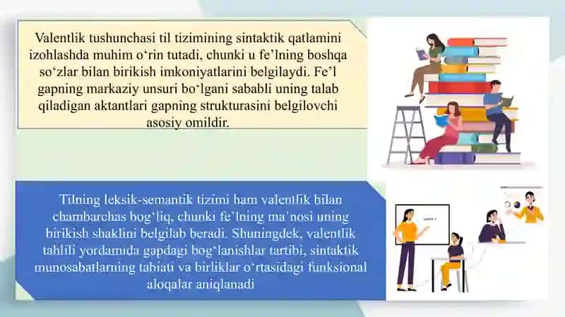 Valentlik tahlil metodi. 4