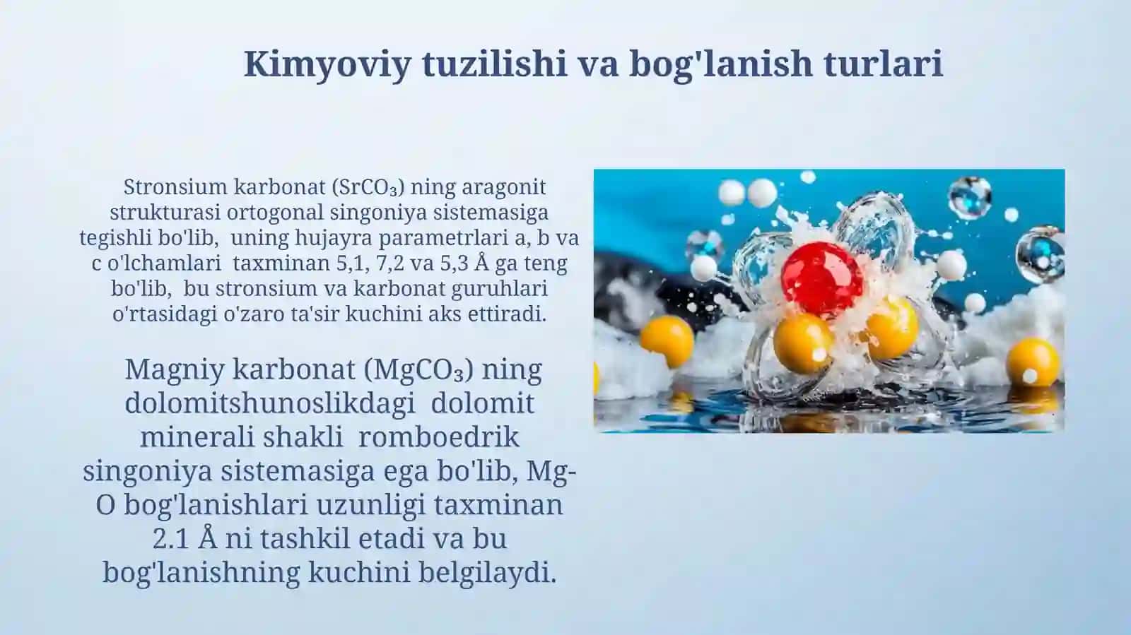 Karbonatlar va ularning fizik-kimyoviy xossalari 4