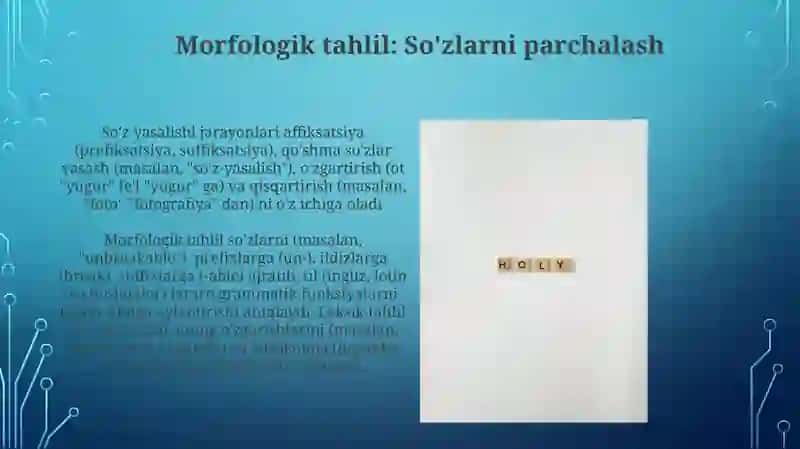 Lug'aviy Mashqlar va Tahlil 4