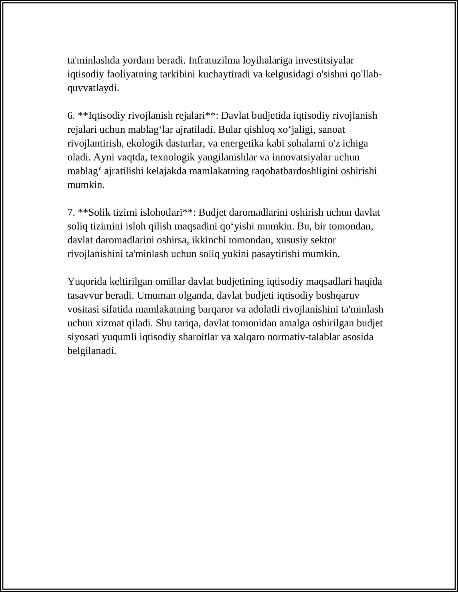 ZOMONAVIY SHAROITDA DAVLAT BUDJETINING IQTISODIY MAQSADLARDAGI XARAJATLARI TARKIBI VA TUZILISHINING ÓZGARISHI 4