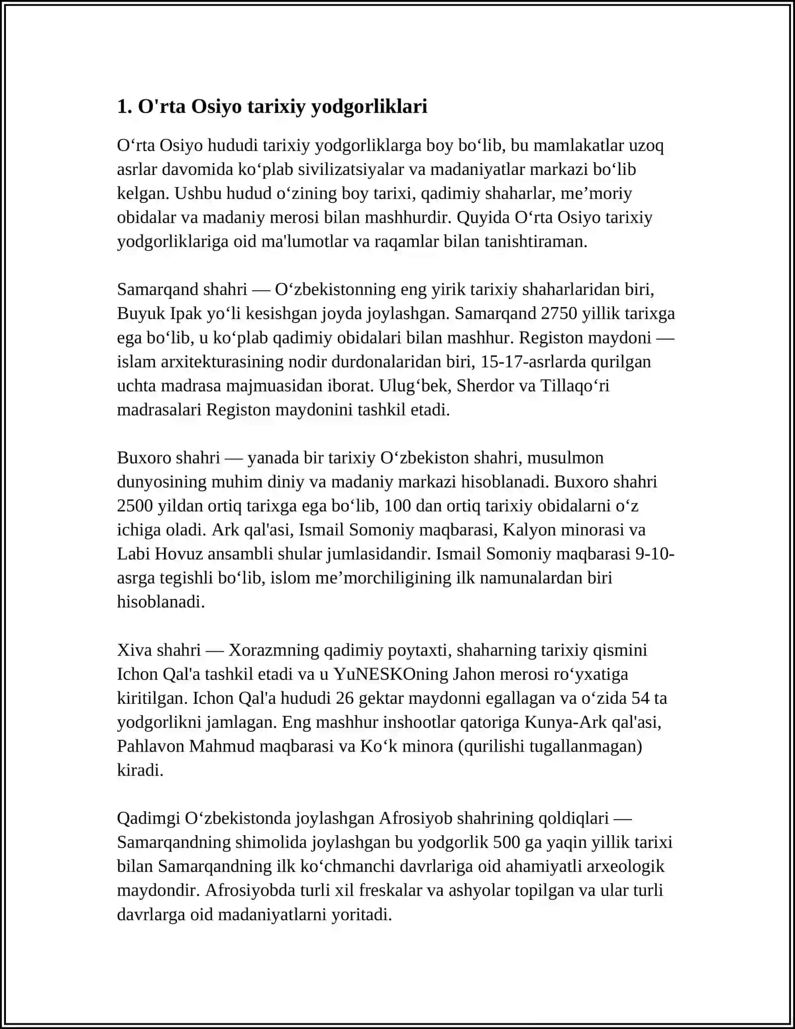 TARIX FANLARI BOʻYICHA TAYYORLANGAN AVTOREFERAT 4