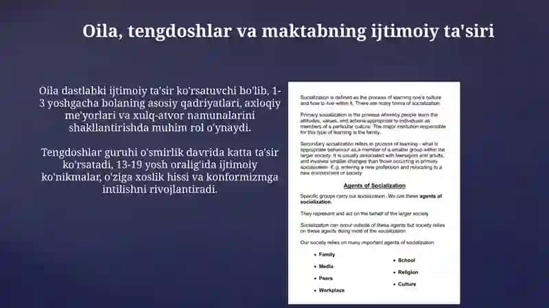 Tarbiya va shaxsning ijtimoiy moslashuvi 4