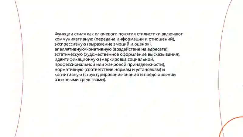 Понятие стиля в стилистике 4
