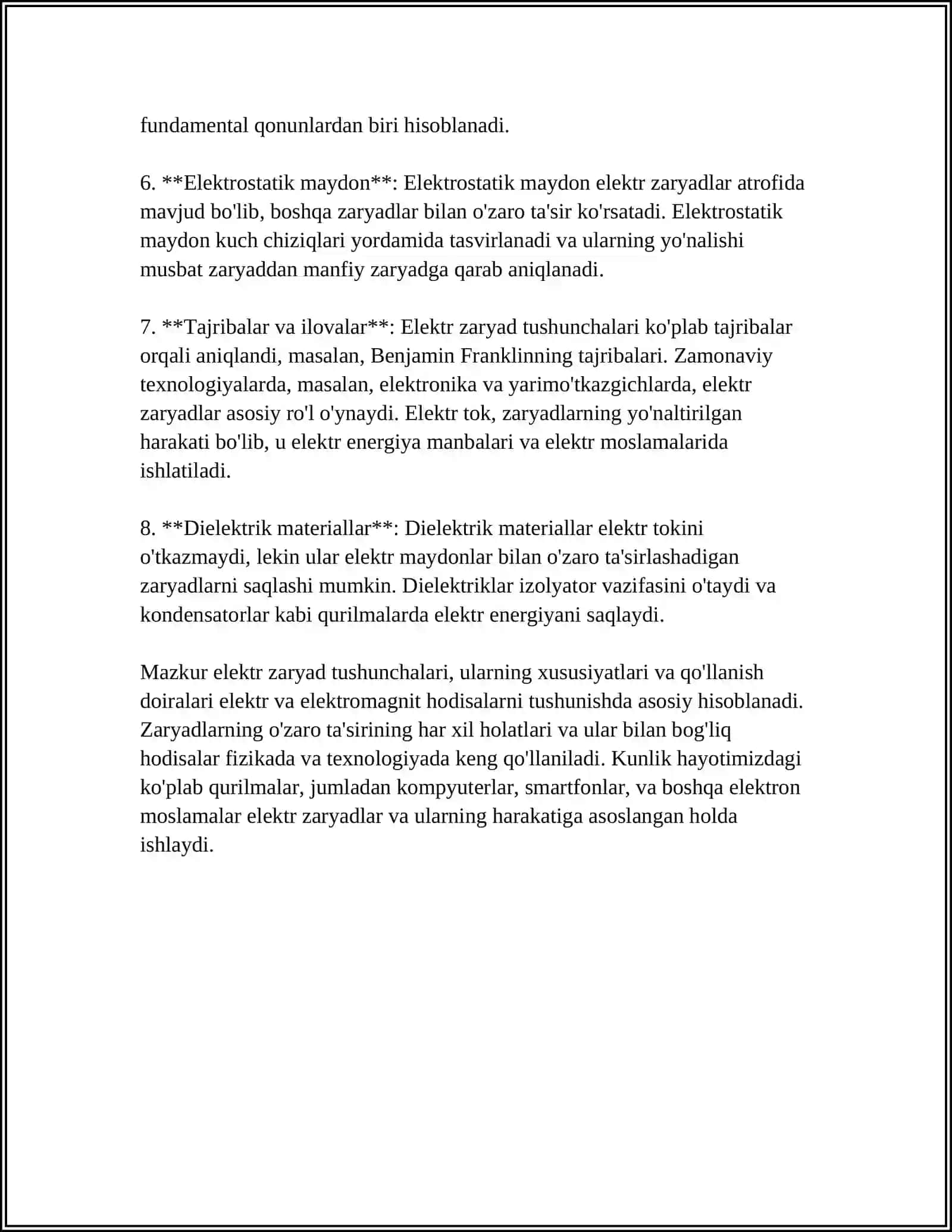 Elektr Zaryadi Elektrostatikka 4