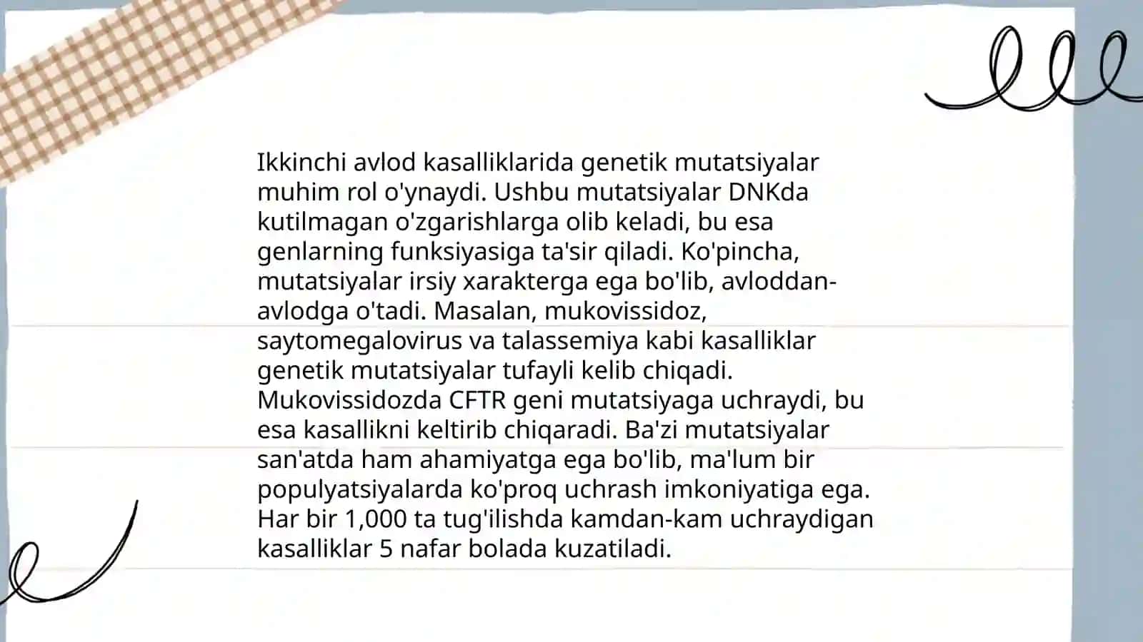 Genom kasalliklari 4
