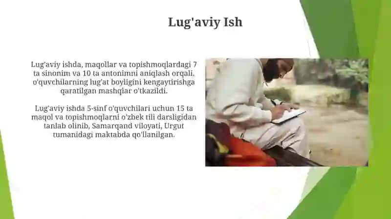 Maqol va Topishmoq Janriga Matnlar ustida ishlash metodikasi 4