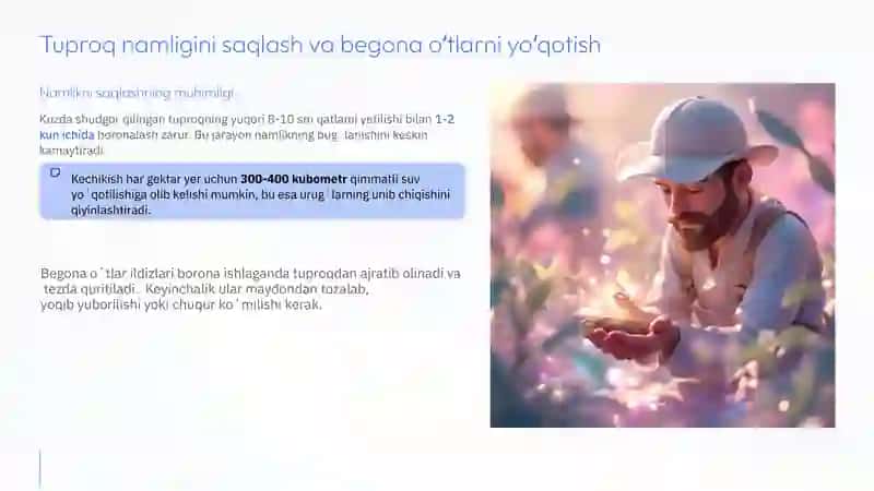 Yernikuzgi bugʻdoy va gʻoza ekishga tayyorlash 4