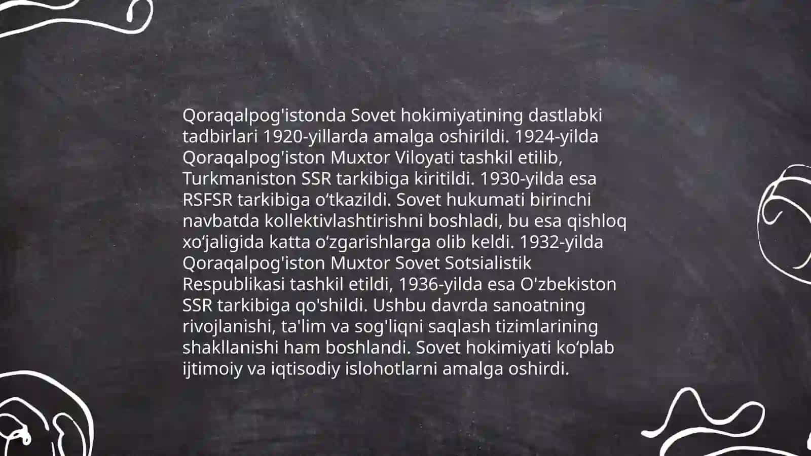 Sovet hokimiyatining Qoraqalpog'istonga kirib kelishi 4