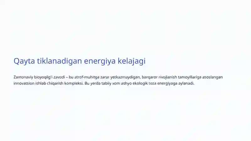 Bioyoqilg'ilar: Kelajak Energiya Manbai 4