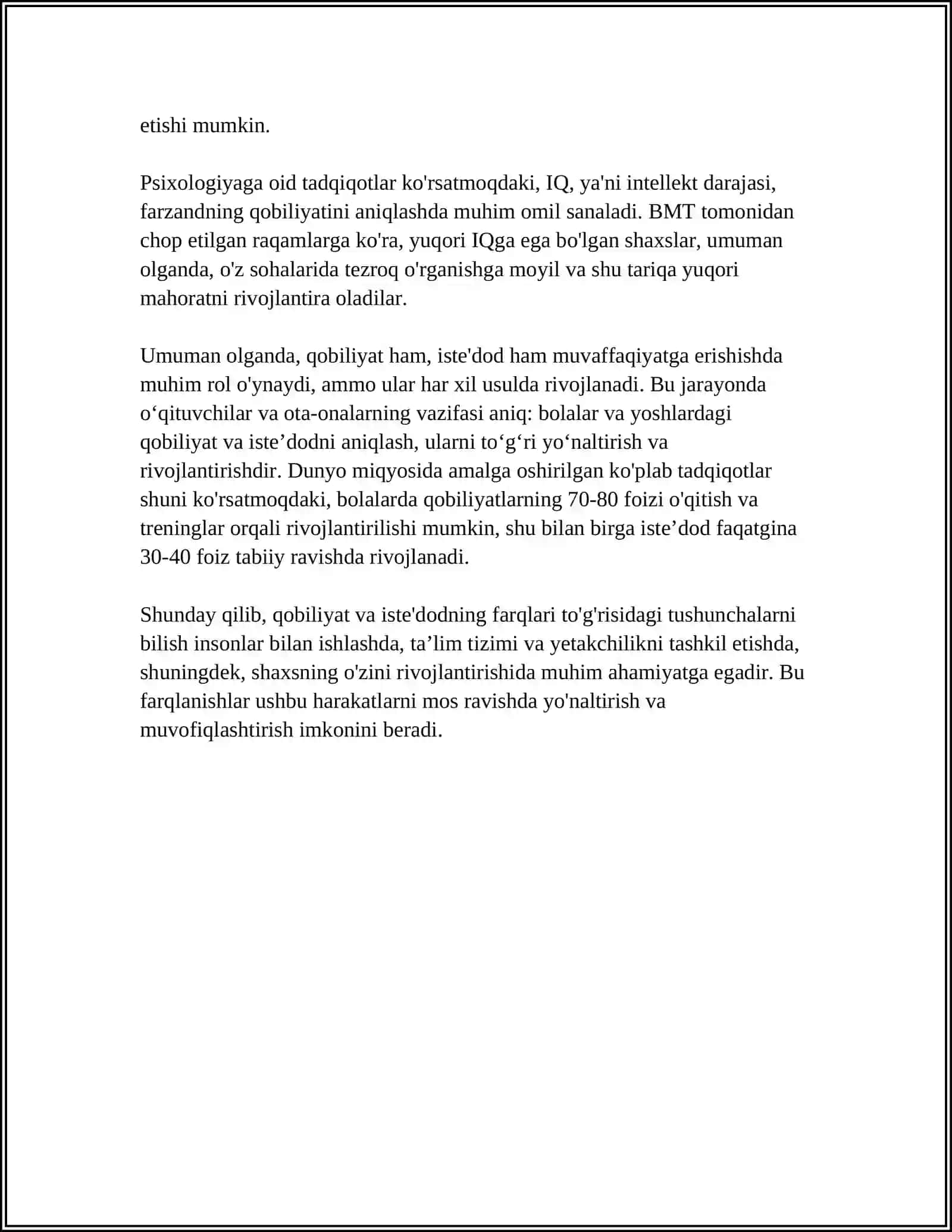 Qobiliyat 4